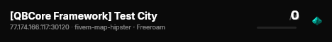 [QBCore Framework] Test City live status badge