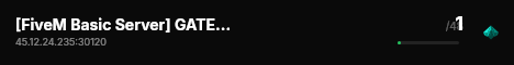[FiveM Basic Server] GATEServer live status badge