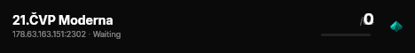 21.ČVP Moderna live status badge
