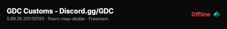 GDC Customs - Discord.gg/GDC live status badge