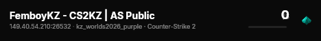 FemboyKZ - CS2KZ | AS Public live status badge
