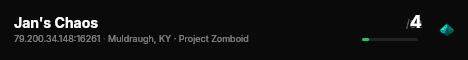 Jan's Chaos live status badge