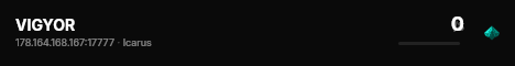VIGYOR live status badge