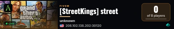 [StreetKings] street live status badge