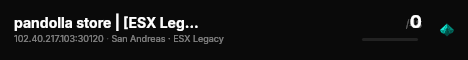 pandolla store | [ESX Legacy] live status badge