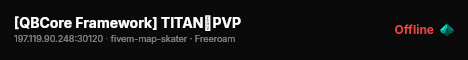 [QBCore Framework] TITAN・PVP live status badge