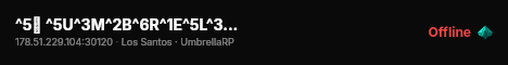 ^5☂️ ^5U^3M^2B^6R^1E^5L^3L^2A ^8┃ ^5discord.gg/umbrellagta live status badge