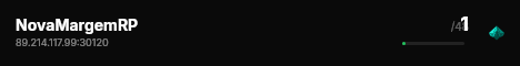 NovaMargemRP live status badge