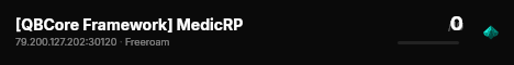 [QBCore Framework] MedicRP live status badge