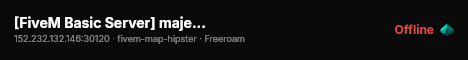 [FiveM Basic Server] majestictest live status badge