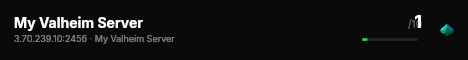 My Valheim Server live status badge