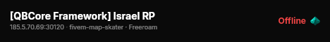[QBCore Framework] Israel RP live status badge