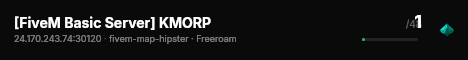[FiveM Basic Server] KMORP live status badge