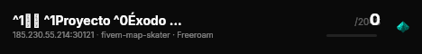 ^1☣🧟 ^1Proyecto ^0Éxodo ^1RP ^1🧬 live status badge