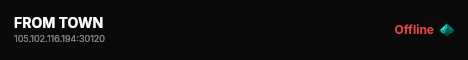 FROM TOWN live status badge