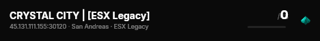 CRYSTAL CITY | [ESX Legacy] live status badge