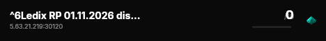 ^6Ledix RP 01.11.2026 discord.gg/ledixrp live status badge