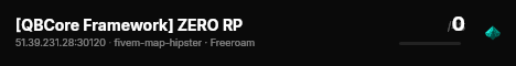 [QBCore Framework] ZERO RP live status badge