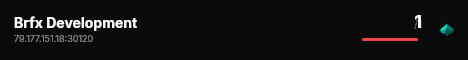 Brfx Development live status badge