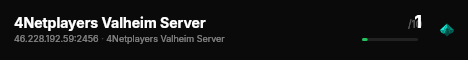 4Netplayers Valheim Server live status badge