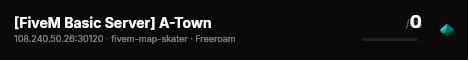 [FiveM Basic Server] A-Town live status badge