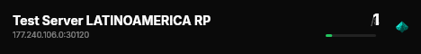 Test Server LATINOAMERICA RP live status badge