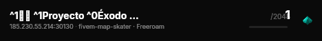 ^1☣🧟 ^1Proyecto ^0Éxodo ^1RP ^1🧬 live status badge