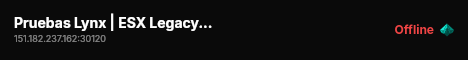 Pruebas Lynx | ESX Legacy Server live status badge