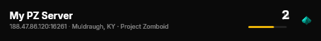 My PZ Server live status badge