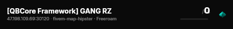 [QBCore Framework] GANG RZ live status badge