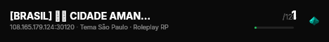 [BRASIL] 🇧🇷 CIDADE AMANHECER ROLEPLAY #WIPOU HOJE live status badge