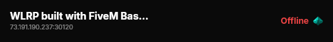 WLRP built with FiveM Basic Server! live status badge