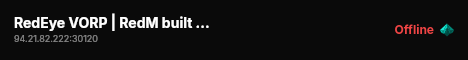 RedEye VORP | RedM built with VORPCore! live status badge