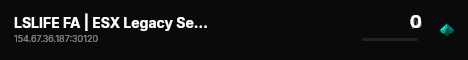 LSLIFE FA | ESX Legacy Server live status badge