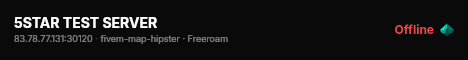 5STAR TEST SERVER live status badge
