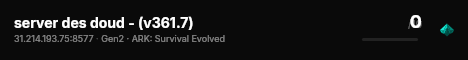 server des doud - (v361.7) live status badge