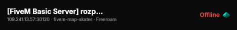 [FiveM Basic Server] rozpierdol live status badge