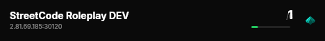 StreetCode Roleplay DEV live status badge
