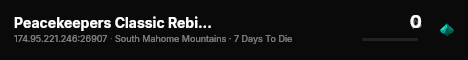 Peacekeepers Classic Rebirth 2.6 live status badge