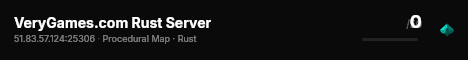 VeryGames.com Rust Server live status badge