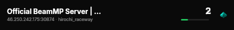 Official BeamMP Server | Hirochi Raceway (04) | Australia | 1 Vehicle live status badge