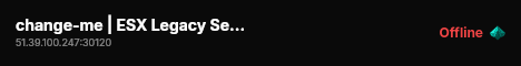 change-me | ESX Legacy Server live status badge