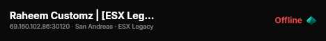Raheem Customz | [ESX Legacy] live status badge