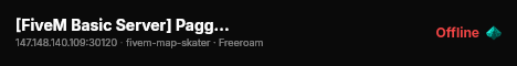 [FiveM Basic Server] Pagger server live status badge