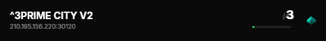 ^3PRIME CITY V2 live status badge