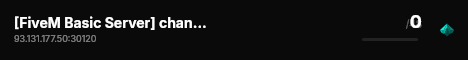 [FiveM Basic Server] change-me live status badge