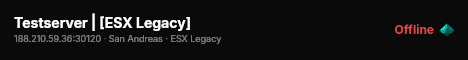 Testserver | [ESX Legacy] live status badge