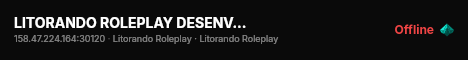 LITORANDO ROLEPLAY DESENVOLVIMENTO live status badge
