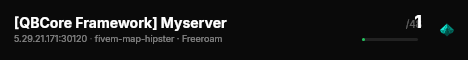 [FiveM Basic Server] Myserver live status badge