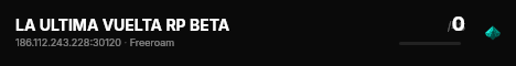 LA ULTIMA VUELTA RP BETA live status badge